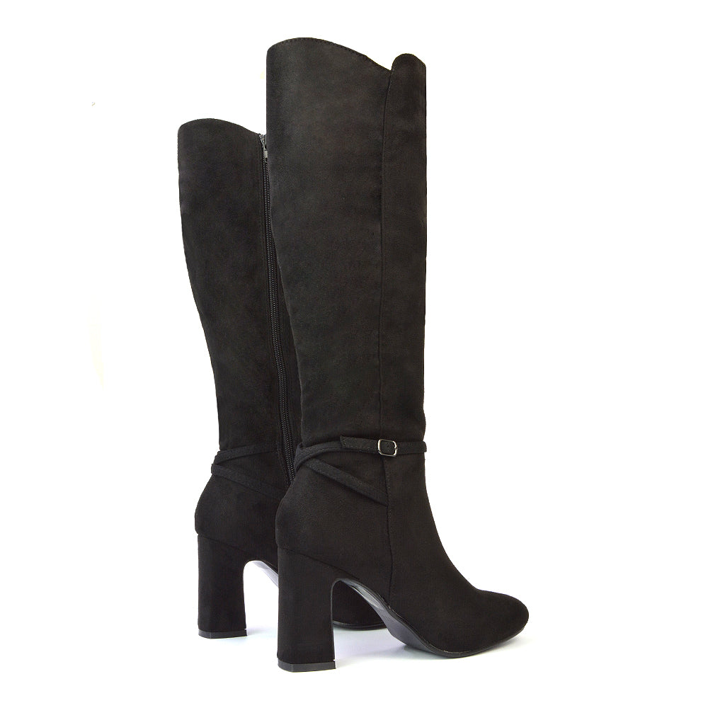 Black Faux Suede UK 6 | EU 39 | US 8 | XY London