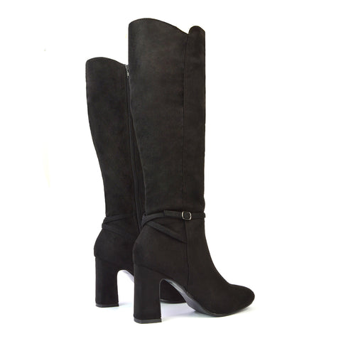Black Faux Suede UK 6 | EU 39 | US 8 | XY London