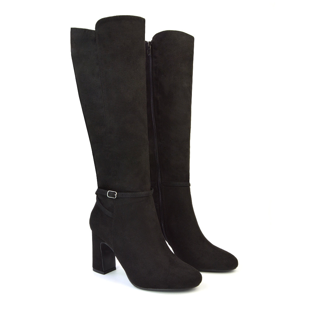 Black Faux Suede UK 6 | EU 39 | US 8 | XY London