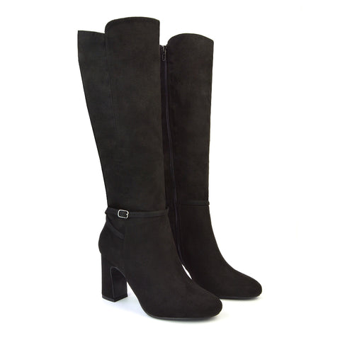 Black Faux Suede UK 6 | EU 39 | US 8 | XY London