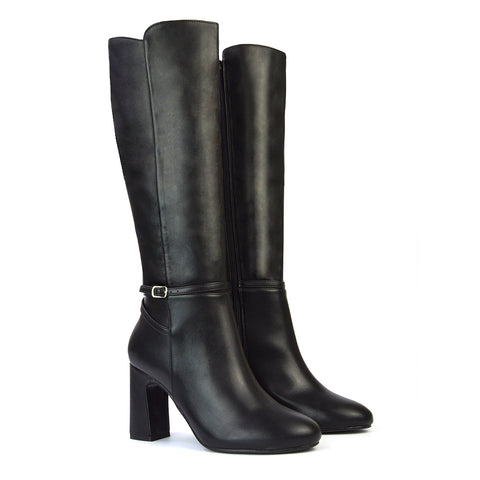 Black Synthetic Leather UK 4 | EU 37 | US 6 | XY London