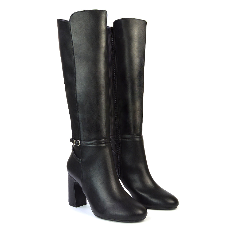 Black Synthetic Leather UK 8 | EU 41 | US 10 | XY London