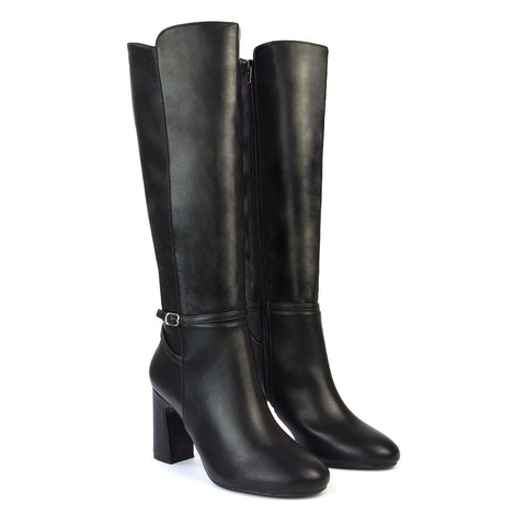 Black Synthetic Leather UK 8 | EU 41 | US 10 | XY London