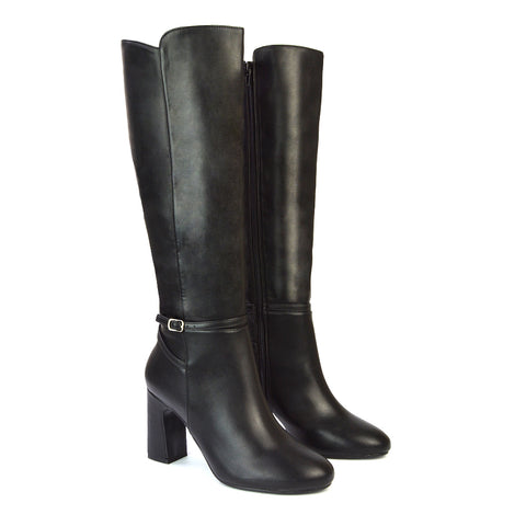 Black Synthetic Leather UK 4 | EU 37 | US 6 | XY London