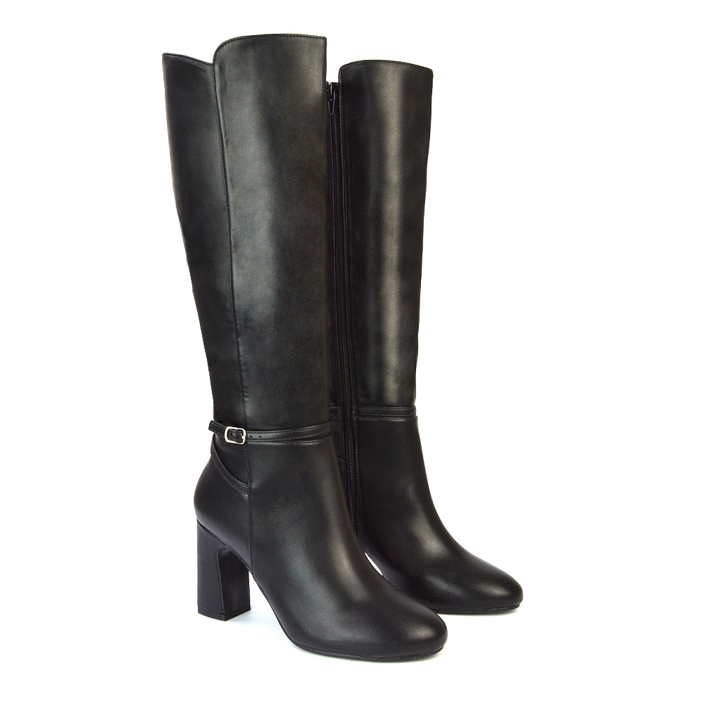Black Synthetic Leather UK 7 | EU 40 | US 9 | XY London