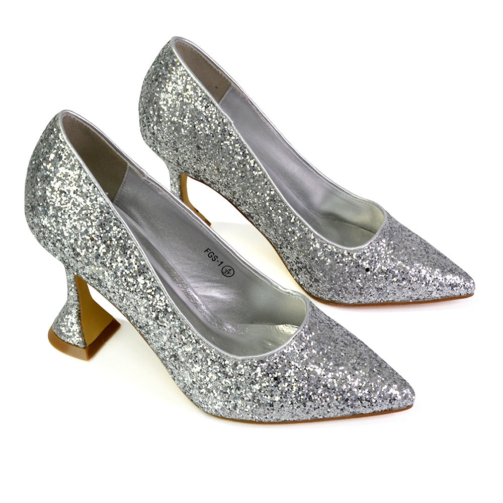 Glitter Shoes Sparkly Court Shoes XY London xylondon