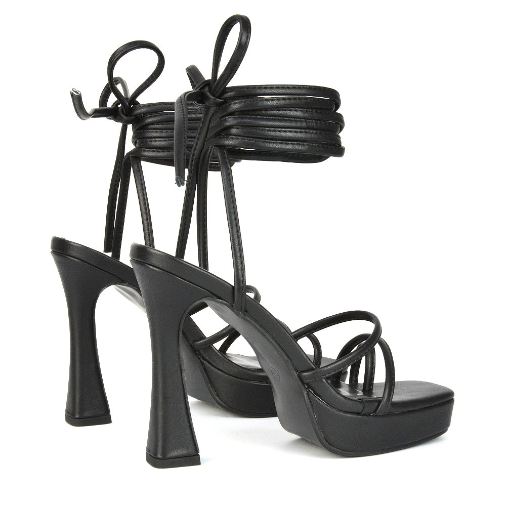 Black Synthetic Leather UK 4 | EU 37 | US 6 | XY London