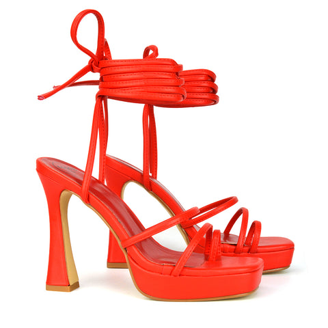 | XY London | white heels,white high heels,white platform heels,white lace up heels