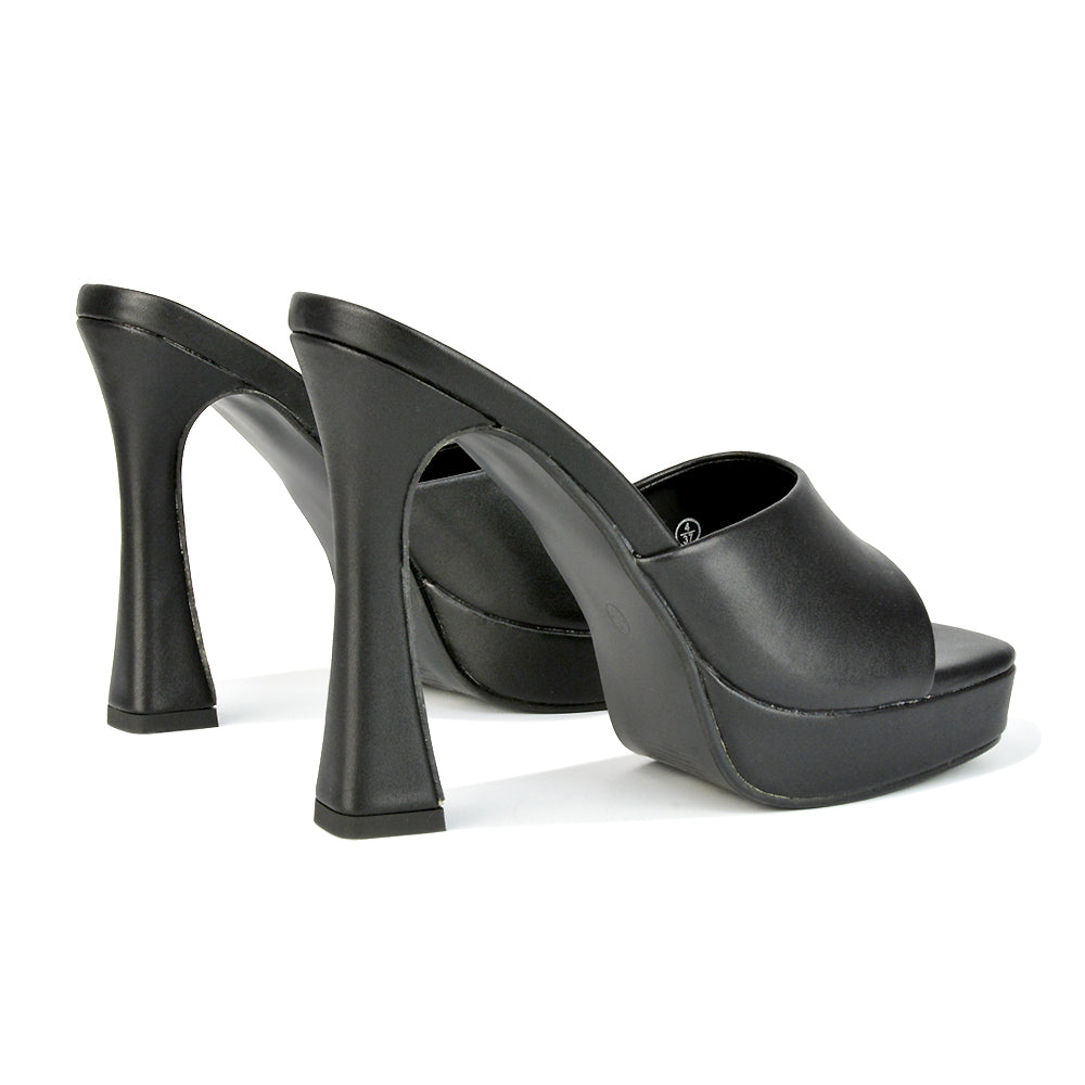 Black Synthetic Leather UK 7 | EU 40 | US 9 | XY London