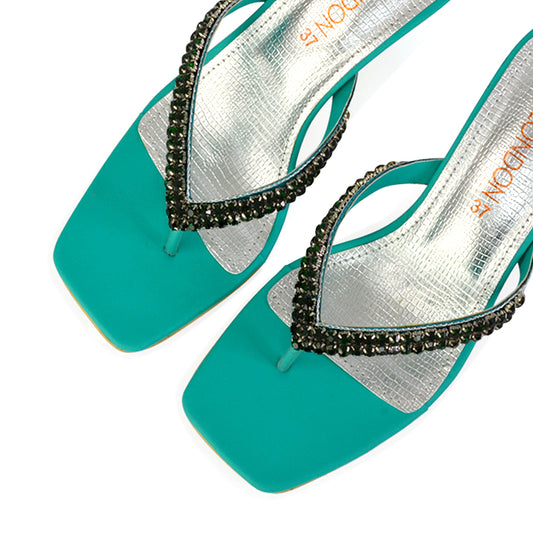 Green  | XY London | green heels,green high heels,green mules,green mule heels,green kitten heels