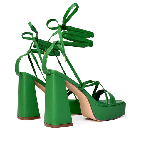 White  | XY London | white heels,white high heels,white platform heels,white lace up heels