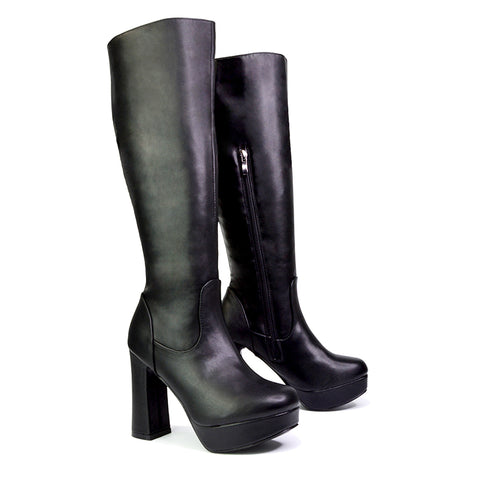 Black Synthetic Leather UK 8 | EU 41 | US 10 | XY London