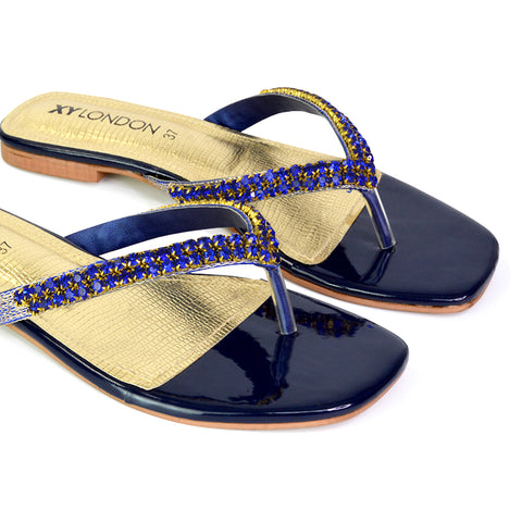 | XY London | black sandals,black flat sandals,black diamante sandals,black flat diamante sandals,black flip flops