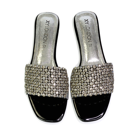 | XY London | pink sandals,pink flat sandals,pink diamante sandals,pink diamante flat sandals,pink diamante flat sandals,pink flats