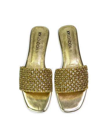 Black | XY London | black diamante sandals,black diamante flat sandals,black flat diamante sandals,black flat sandals,black sandals,black flats
