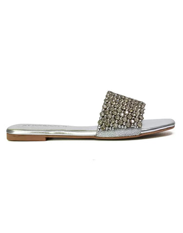 | XY London | silver sandals,silver flat sandals,silver diamante sandals,silver diamante flat sandals,silver flat diamante sandals,silver flats