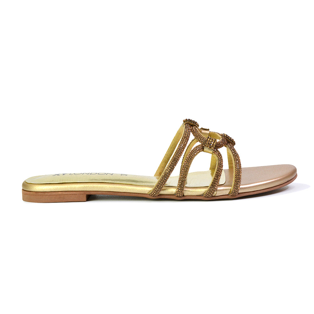| XY London | pink sandals,pink flat sandals,pink diamante sandals,pink flat diamante sandals,pink diamante flat sandals,pink bridal flats