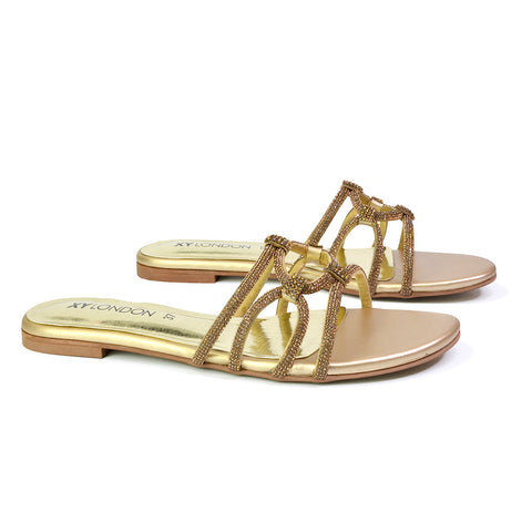 | XY London | pink sandals,pink flat sandals,pink diamante sandals,pink flat diamante sandals,pink diamante flat sandals,pink bridal flats