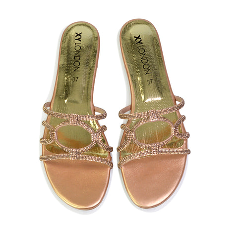 | XY London | gold sandals,gold flat sandals,gold diamante sandals,gold flat diamante sandals,gold flat diamante sandals,gold bridal flats