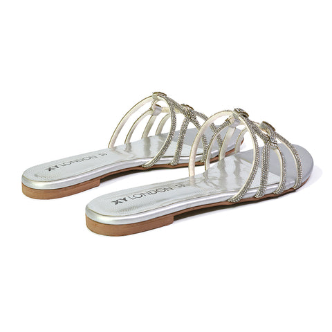 | XY London | pink sandals,pink flat sandals,pink diamante sandals,pink flat diamante sandals,pink diamante flat sandals,pink bridal flats
