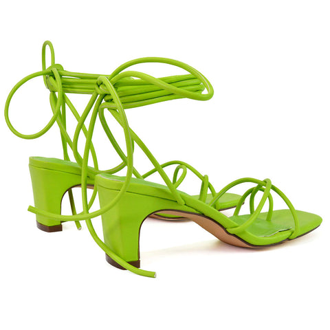 Orange | XY London | orange heels,orange mid heels,orange lace up heels,orange block heels