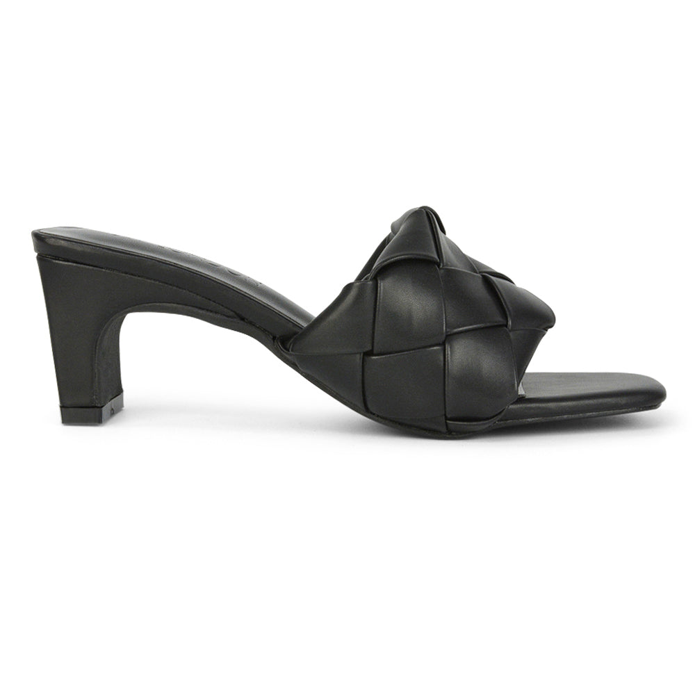 Black Synthetic Leather UK 7 | EU 40 | US 9 | XY London
