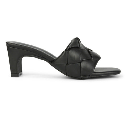 Black Synthetic Leather UK 7 | EU 40 | US 9 | XY London