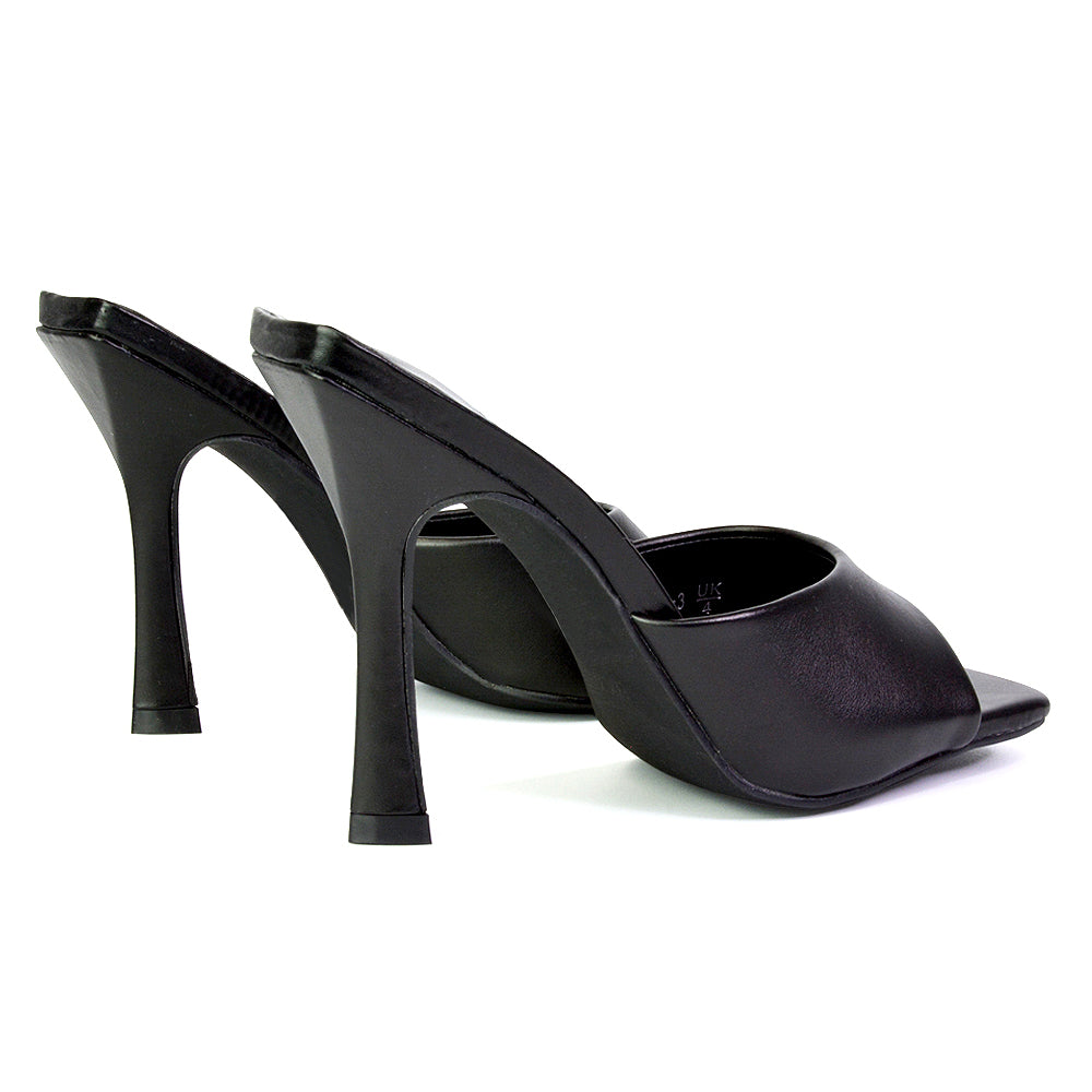 Black | XY London | black heels,black high heels,black mules,black stilettos,black stiletto heels