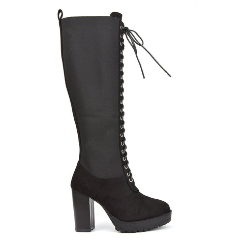 Black Faux Suede UK 3 | EU 36 | US 5 | XY London