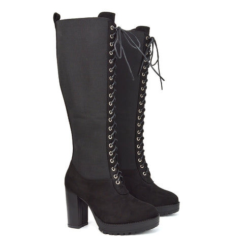 Black Faux Suede UK 3 | EU 36 | US 5 | XY London