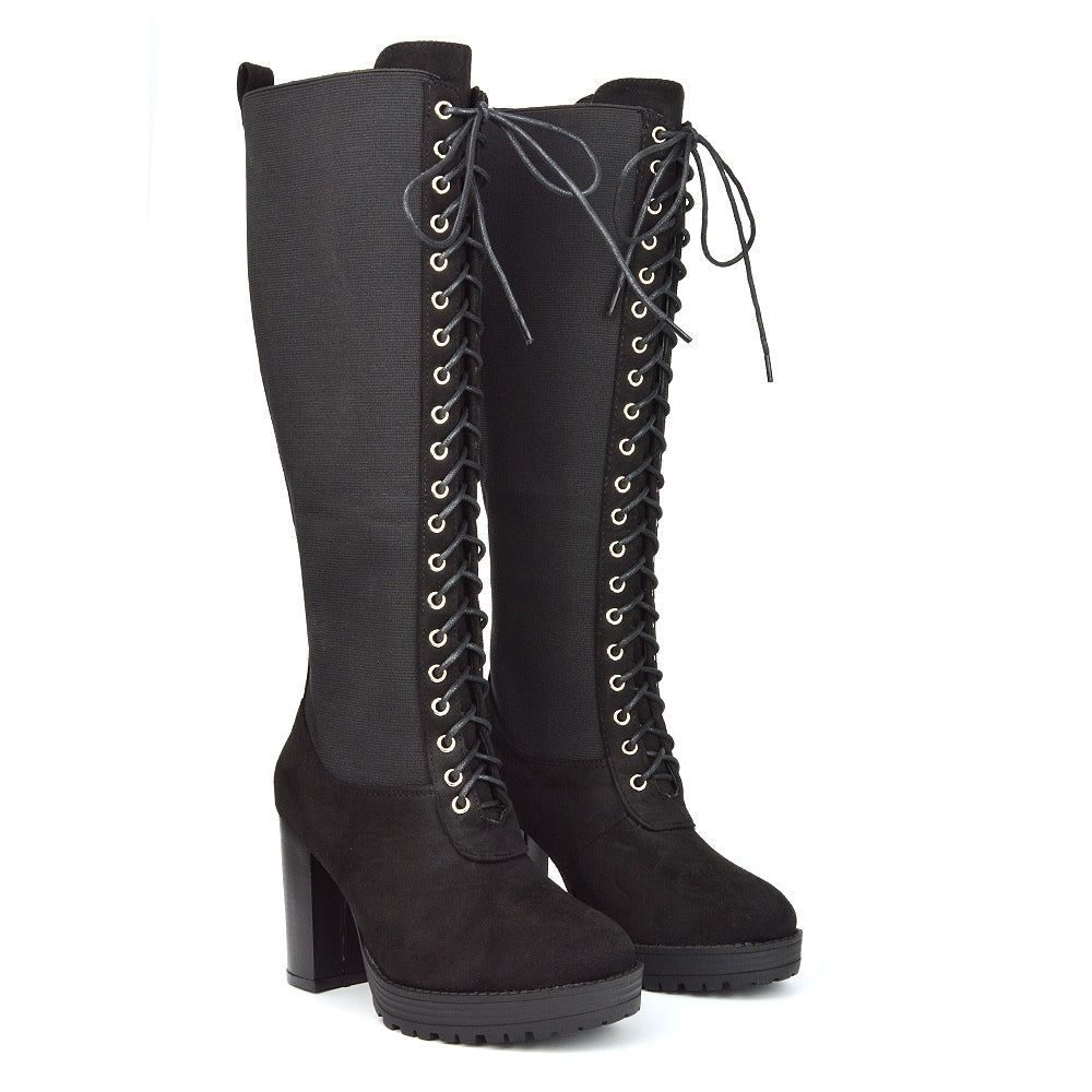 Black Faux Suede UK 3 | EU 36 | US 5 | XY London