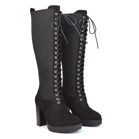 Black Faux Suede UK 3 | EU 36 | US 5 | XY London