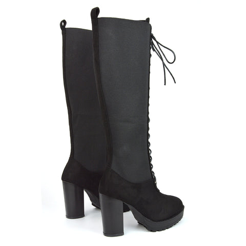 Black Faux Suede UK 3 | EU 36 | US 5 | XY London