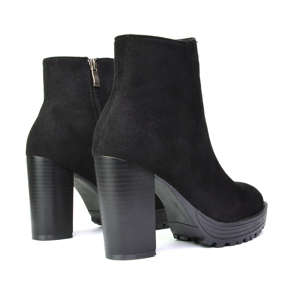 Black Faux Suede UK 5 | EU 38 | US 7 | XY London