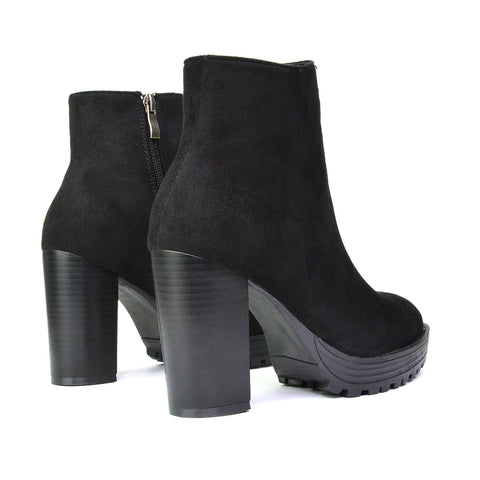Black Faux Suede UK 5 | EU 38 | US 7 | XY London