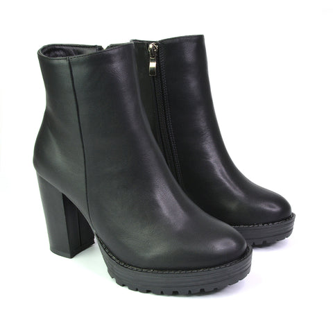 Black Synthetic Leather UK 7 | EU 40 | US 9 | XY London