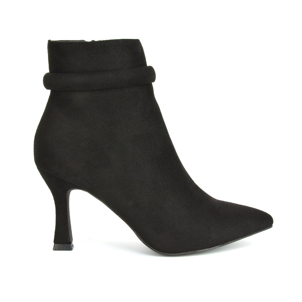 Black Faux Suede UK 4 | EU 37 | US 6 | XY London