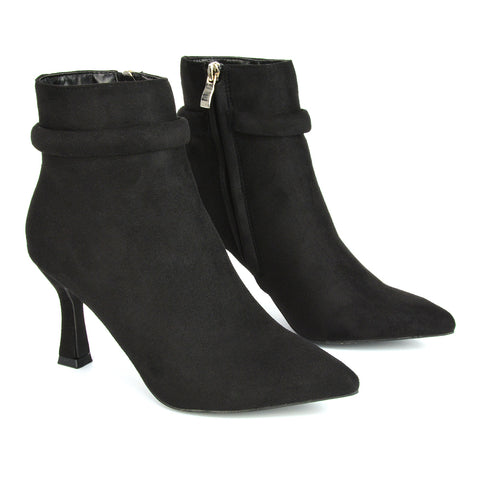Black Faux Suede UK 5 | EU 38 | US 7 | XY London