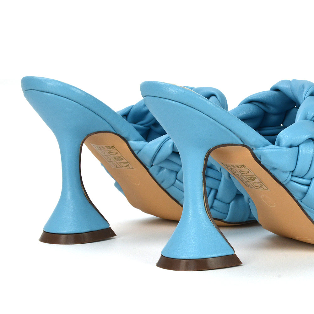 | XY London | Blue Heels,Blue High Heels,Blue Mules,Blue Flared Heels,Blue Sculptured Heel