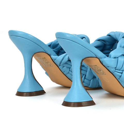 | XY London | Blue Heels,Blue High Heels,Blue Mules,Blue Flared Heels,Blue Sculptured Heel