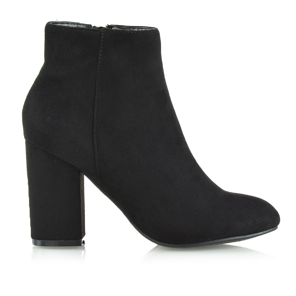 Black | XY London | womens ankle boots,black heeled boots,ladies chelsea boots,block heeled boots