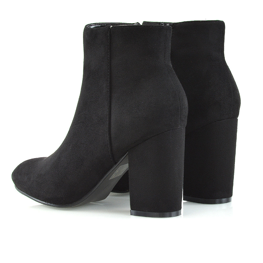 Black | XY London | womens ankle boots,black heeled boots,ladies chelsea boots,block heeled boots