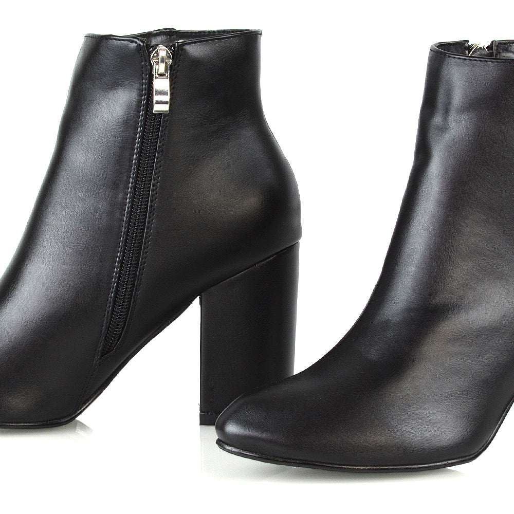 Black Synthetic Leather UK 3 | EU 36 | US 5 | XY London