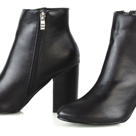 Black Synthetic Leather UK 4 | EU 37 | US 6 | XY London