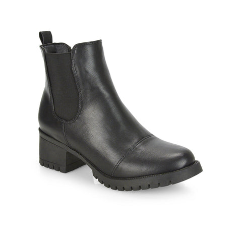 Black Synthetic Leather UK 6 | EU 39 | US 8 | XY London