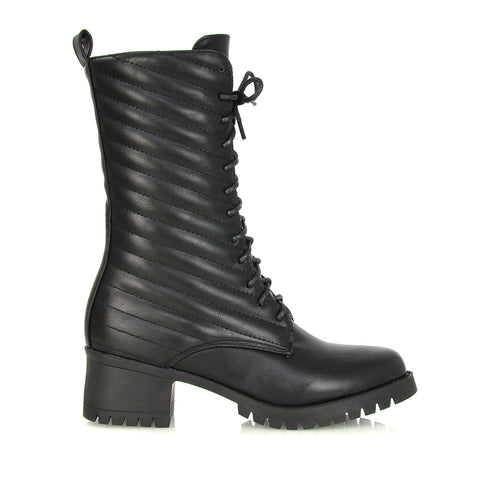 Black Synthetic Leather UK 4 | EU 37 | US 6 | XY London