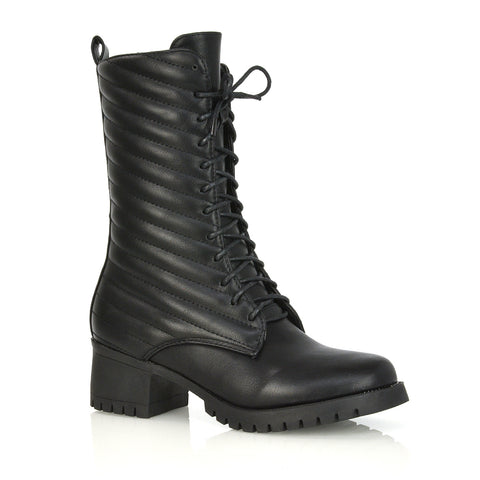 Black Synthetic Leather UK 4 | EU 37 | US 6 | XY London