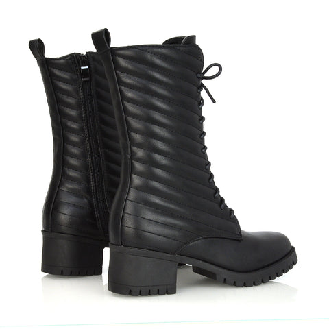 Black Synthetic Leather UK 4 | EU 37 | US 6 | XY London