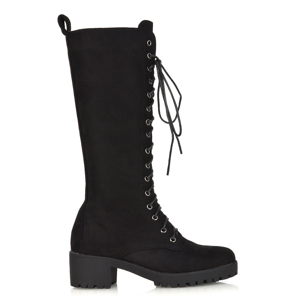 Black Faux Suede UK 5 | EU 38 | US 7 | XY London