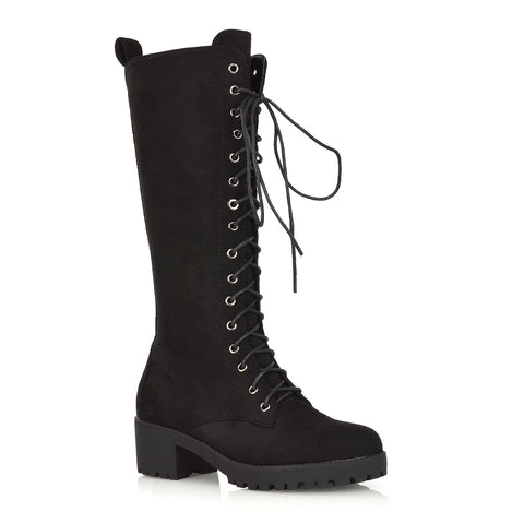 Black Faux Suede UK 4 | EU 37 | US 6 | XY London